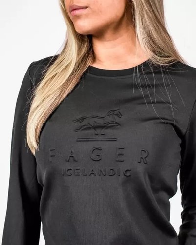 Mio isländisches Sweatshirt von Fager schwarz
