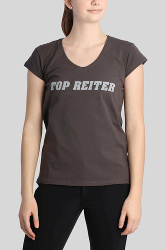 T-Shirt "Top Reiter", grau