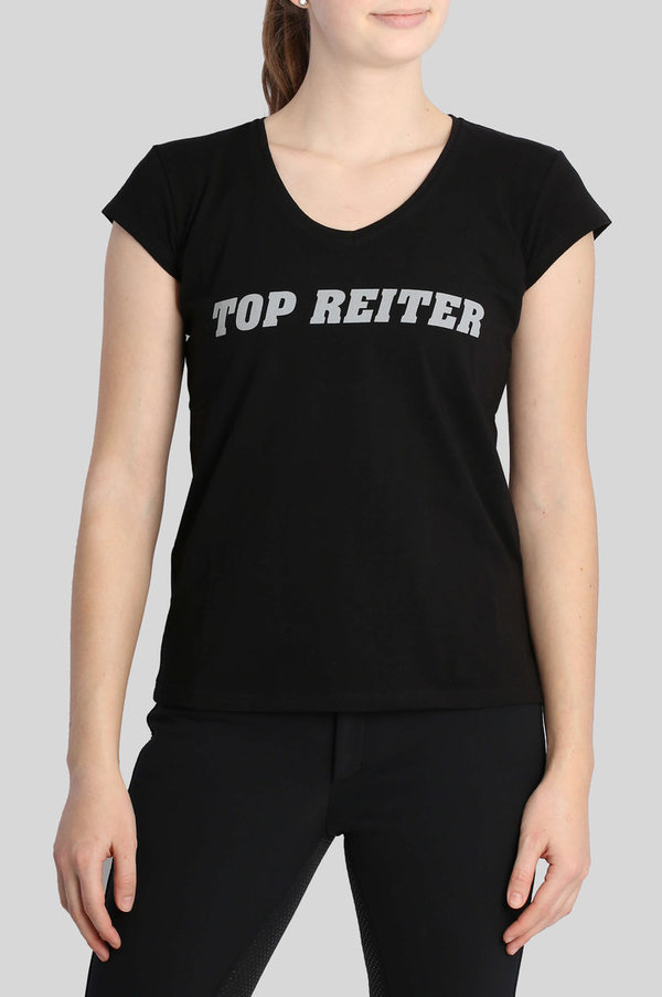 T-Shirt "Top Reiter", schwarz